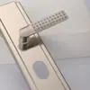 Porta de Segurança 70 de Largura Platina Ponto de Furo Maçaneta de Porta Painel Multifuncional Espessado Fechadura Universal Doméstica