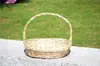 Cesta Decorativa de Frutas y Flores Cesta de Mano Cesta para Verduras Cesta de Ratán Cesta de Regalo Cesta de Bambú Cesta de Picnic Cesta para Recolectar