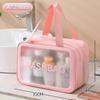Bolsa de cosméticos impermeable de doble capa, bolsa de lavado de cosméticos de viaje de alto valor de color, bolsa de almacenamiento de separación seca y húmeda de gran capacidad, venta al por mayor