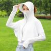 Ropa de Protección Solar de Seda de Hielo para Mujer, Chal, Ropa con Capucha de Protección Solar Anti-UV, Protección Solar para Viajes, Abrigo Delgado Fresco y Dulce