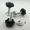 Tornillo de Cabeza Hexagonal Torx con Adhesivo, Tornillo de Ajuste con Mango de Cinco Estrellas, Mango de Estrella de Plástico con Tornillo de Placa de Presión