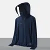 Chapéu de Aba Larga, Leve, Respirável, Roupa com Proteção Solar, Estilo Casal, Roupa para Pele Masculina e Feminina, Jaqueta com Capuz Anti-UV de Verão para Pesca