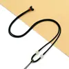 Collar de Cadena para Clavícula Ajustable Hecho a Mano de Gama Alta Cordón Colgante de Jade Dorado Cuerda para Joyería para Hombres y Mujeres