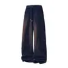 Algodón 65% fibra de poliéster 35% tejido de felpa cepillada 320g, pantalones de marca modernos unisex para pareja, casual deportivo