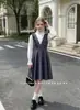 Vestido Escolar Modelo Nuevo 2026 para Niñas, Vestido Chaleco Uniforme Escolar