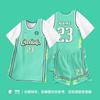 Nuevos Uniformes de Baloncesto para Niñas, Conjuntos de Manga Corta Falsos de Dos Piezas, Uniformes de Competición Estudiantil, Maillots de Verano Transpirables de Secado Rápido, Personalizados