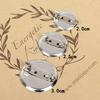 Broche Bandeja Disco Collar Aguja Soporte DIY Accesorios para el cabello Hechos a mano Hebilla de alfiler Soporte de base Material Bolsa Accesorios Material