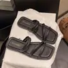 Sandalias Planas para Mujer, Nuevo Estilo Verano 2025, Sandalias de Tacón Cuadrado, Estilo Francés, de Moda con Faldas, Chanclas de Tira Fina