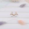 Pendientes de plata 925 con forma de aguja, estilo Dongdaemun de Corea del Sur, con forma de lazo y perlas, muy modernos y populares en internet.