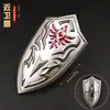 La Leyenda de Zelda: Tears of the Kingdom 9.5cm Escudo de la Guardia Real Modelo de Escudo de Metal Adorno de Aleación Modelo de Juguete