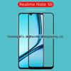 Adequado para Realme Note50 serigrafia duas películas temperadas fortes filme de vidro real me note50 proteção ocular luz roxa preto