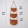 Bolsa de Red para Frutas de Tres Capas Transfronteriza, Bolsa de Almacenamiento Tejida para Montar en la Pared, Cesta Colgante para Frutas y Verduras, Cesta Colgante de Pared para Almacenamiento de Frutas