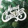 Nuevos Adornos de Letras Inglesas Navideñas en Forma de Gancho, Etiquetas de Letras con Polvo Dorado, Suministros para Decoración de Árboles de Navidad
