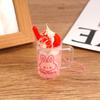 Lindo Colgante Llavero de Conejo Helado Divertido Comida Juego Simulación Taza de Té de Leche Colgantes para Bolso de Pareja Estudiante