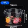 Contenedor Redondo de Almacenamiento Comercial, Contenedor Transparente para Alimentos y Granos con Tapa, Contenedor de Arroz, Contenedor de Cereales, Contenedor de Harina, Especialmente Diseñado para Gatos