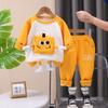 Roupas de Bebê, Outono de Manga Comprida para Meninos, Início do Outono Infantil, Terno Bonito de Duas Peças, Moletom Infantil, Masculino