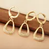 Nuevos Pendientes de Moda para Mujer Joyería de Moda Pendientes Chapados en Oro Cobre Pendientes Distintivos Versátiles Pendientes Suministro Transfronterizo Europeo y Americano
