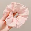 Novo modelo 2026 scrunchie de cetim preto para mulheres, elástico de cabelo de alta qualidade, elástico elegante para rabo de cavalo baixo, acessório de cabelo estilo casual