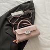 Bolso Ins Niche French Texture para mujer, nuevo estilo de verano 2025, bolso pequeño cuadrado con cierre, estilo extranjero, bolso de hombro individual cruzado