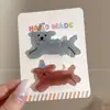 2026 Nuevo Pasador de Pelo de Dibujos Animados Pasador de Pelo Dulce con Lazo Pinza Lateral Exquisita de Gama Alta Pinza de Pato