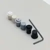 Almofadas de Borracha Anti-Colisão para Portas de Armário Ajustáveis, Painel de Porta Silencioso para Casa, Almofadas Anti-Colisão para Armário de Roupa, Almofadas Espessas Anti-Impacto Redutoras de Ruído para Cantos