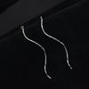 Accesorios para aretes DIY cobre puro chapado en oro real de 14k línea de oreja de onda curva material colgante para aretes simples coreanos