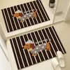 Nuevas Alfombrillas de Piso de Barro Diatómico Estilo Lana de Animales Lindos, Alfombrillas de Piso para Baño, Antideslizantes, Absorbentes de Agua, Resistentes a la Suciedad, de Secado Rápido