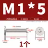 Tornillos de Cabeza Plana Delgada niquelados, de Forma Delgada, de Borde Delgado, Cabeza Plana Grande, Cabeza Plana Negra, Tornillos Phillips, Cabeza Plana M2M3M4M5M6