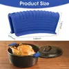 En stock Clip para Oreja de Olla Silicona Aislante de Calor Antideslizante Pinza para Mano Cubierta de Asa de Olla Pinza de Mano de Cocina Cubierta Multifuncional para Oreja de Olla