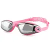 Gafas de natación para adultos con recubrimiento, gafas de natación de silicona integradas, HD, antivaho, con recubrimiento, gafas de natación transfronterizas de Amazon al por mayor