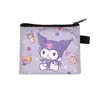 Nova Carteira de Moedas Desenho Animado Kuromi da Sanrio Moda Infantil Pequena Bolsa de Dinheiro Meninos e Meninas do Ensino Fundamental Bolsa de Armazenamento Fofa