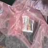 Tecido com Laço, Gaze Fluida Brilhante, Cortinas de Gaze, Tecido de Cetim para Casamento, Malha Decorativa