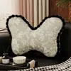 Cojín Decorativo de Chenilla con Lazo 2026 Nuevo Modelo Específico para Siesta Hogar de Huéspedes Sofá Soporte Lumbar Respaldo Multiusos