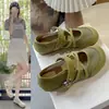 Zapatillas de ballet estilo francés para mujer, novedad verano 2026, planas vintage, suela blanda, casual, deportivas, Mary Janes