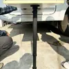 Suporte de Perna de Mesa Dobrável Telescópica para RV Preto Tampo Elevatório Removível Liga de Alumínio Acessórios de Modificação