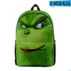 Venta Directa Transfronteriza Nuevo Monstruo Verde de Piel Grinqi Periférico Impresión Digital 3D Mochila de Tendencia Europea y Americana