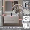Fábrica Fuente Lavabo de Baño Lavabo Mueble de Baño Estilo Crema Combinación Mueble de Baño Lavabo Integrado de Cerámica No