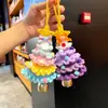 Presentes Criativos de Natal, Estrelas Coloridas de Lã Crochê à Mão, Enfeites Pequenos Decorativos para Árvore de Natal e Carro para Melhorar a Atmosfera