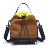 Bolso de Hombro Multifuncional Elegante de Nylon con Estilo Western, Bolso Cruzado de Moda con Bloques de Color Modernos, Mini Bolsita para Teléfono