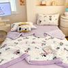 Frijoles de Hielo Frescos de Verano Colcha de Verano Ligera Transpirable Seda de Hielo Dormitorio Colcha de Verano Aire Acondicionado Colcha Delgada Colcha Doble de Verano