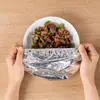 Cubiertas de papel de aluminio para conservación de alimentos al por mayor para uso en cocina, cubiertas de aislamiento y conservación de alimentos, cubiertas de conservación de papel de aluminio engrosado resistente a altas temperaturas