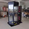 Suporte de exibição hexagonal rotativo com verniz de cozimento de ferro, armário de exibição de película solar para carro, acessório de demonstração de película de isolamento térmico de vidro