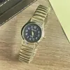 Banda de Acero Elástica al por Mayor No Impermeable Luminosa Reloj Elástico Reloj de Cuarzo para Personas de Mediana Edad y Mayores con Números Grandes Reloj de Pareja