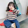 [Stock Listo] Suéter para Niñas Ropa de Otoño 2025 Nuevo Estilo Jersey para Niña Camiseta Interior Ropa de Otoño Tops para Niños