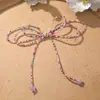 Hada Hermana Dulce Cuentas de Arroz de Colores Lazo de Dopamina Flor de Zapato de Cuentas Hecha a Mano DIY Hebilla de Zapato Accesorios Colgantes para Bolsos