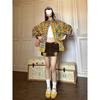 Ropa exterior holgada que combina con todo, manga larga, a cuadros, primavera y otoño, top extragrande, estilo coreano, chaqueta camisera vintage a cuadros para mujer
