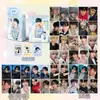 Cartões Fotográficos com Texto, Conjunto de Caixa com 50, Choi Soobin, Choi Yeonjun, Choi Beomgyu, Kang Taehyun, Hyun Ningkai, Cartões Lomo a Laser