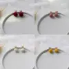"Coleção de Brincos de Pelúcia" Atmosfera Outono e Inverno Brincos com Pingente de Bola de Pelo Design de Alto Padrão para Mulheres Brincos de Réveillon
