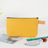 Bolsa de Maquiagem de Lona Personalizada, Bolsa de Armazenamento de Cosméticos de Viagem Feminina, Estojo de Lápis com Zíper Amazon Bolsa de Armazenamento para Papelaria