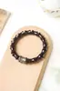 Madera de Palisandro Rosa de Hoja Pequeña India Material Viejo DIY Perla Roja del Sur 15mm Diseño Círculo Único Pulsera de Cuentas Budistas para Hombre y Mujer Venta al por Mayor